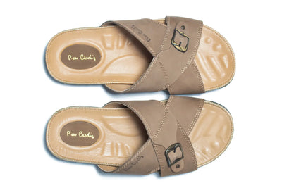 Casual Slippers for Men, leather chappal for men, Shoes, Men, Pierre Cardin