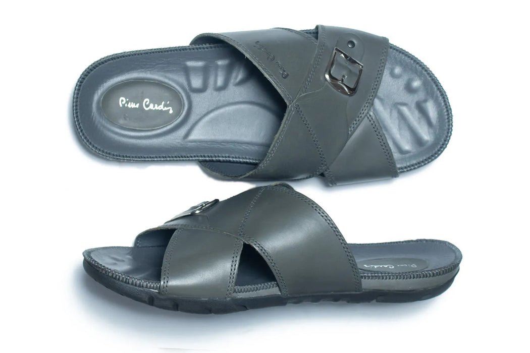 Casual Slippers for Men, leather chappal for men, Shoes, Men, Pierre Cardin