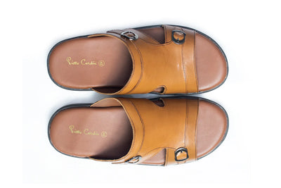 Casual Slippers for Men, leather chappal for men, Shoes, Men, Pierre Cardin