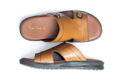 Casual Slippers for Men, leather chappal for men, Shoes, Men, Pierre Cardin