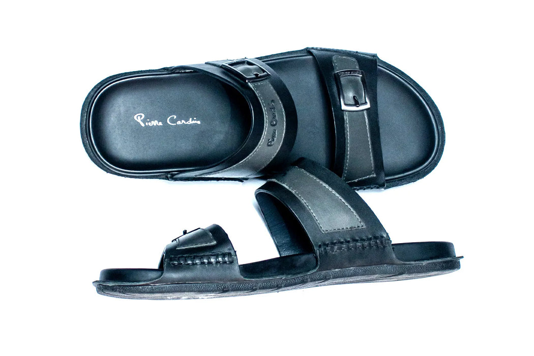 Casual Slippers for Men, leather chappal for men, Shoes, Men, Pierre Cardin