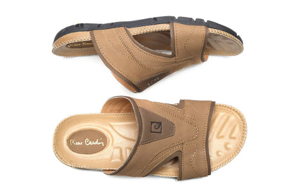 Casual Slippers for Men, leather chappal for men, Shoes, Men, Pierre Cardin