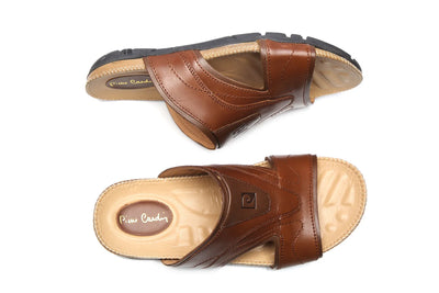 Casual Slippers for Men, leather chappal for men, Shoes, Men, Pierre Cardin